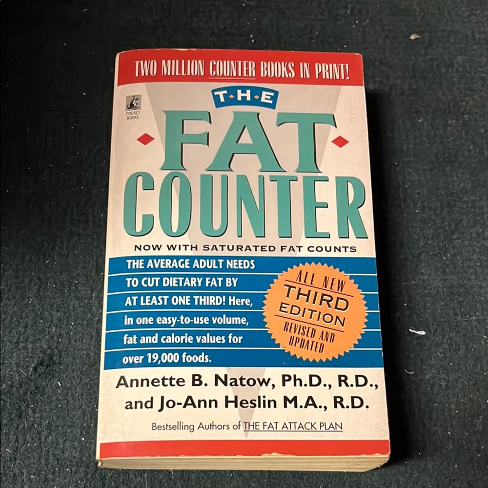 $3 Add-On Diet Nutrition Book The Fat Counter Cookbook Third Edit Natow Heslin